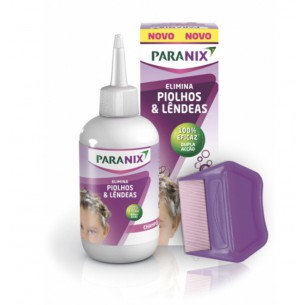 Paranix Pack Shampoo Tratamento 200ml + Shampoo Proteção Piolho/Lêndeas 200ml + Pente